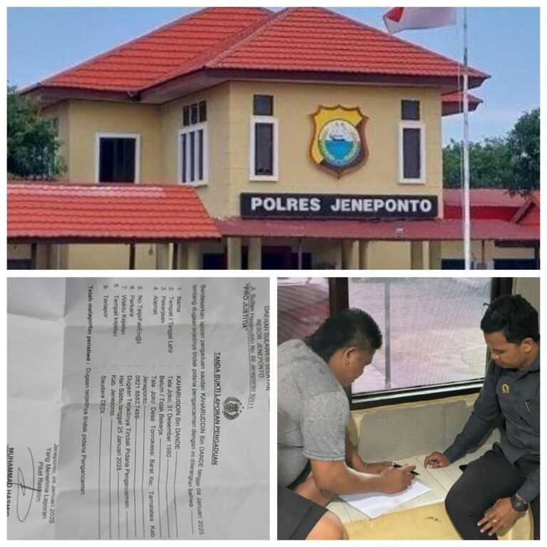 Kaharuddin Lapor Polisi soal Dugaan Pengancaman, Proses Hukum Diduga Lambat, Publik Desak Kejelasan