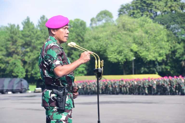 Danpasmar 1 Pimpin Apel Gelar Kesiapan Pengukuhan dan Pelantikan Panglima Korps Marinir