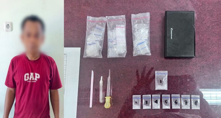 Bawa 8 paket Sabu, Warga Watusampu Palu Diamankan Kepolisian