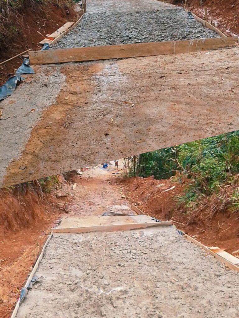 Pelaksanaan Pisik di Desa Teluk Sikumbang Muaro Siau, di duga tidak sesuai Spek Perencanaan.