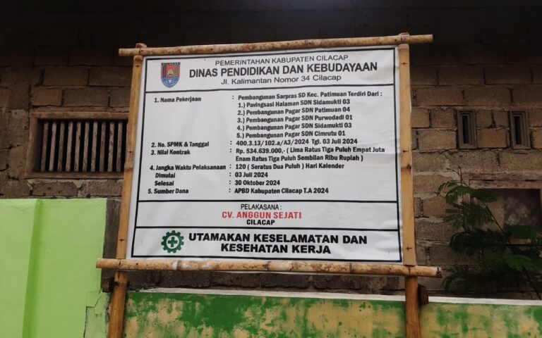 Wanprestasi CV Anggun Sejati, Pekerja Proyek Pavingisasi SD Negeri 03 Sidamukti Belum Dibayar Semua.