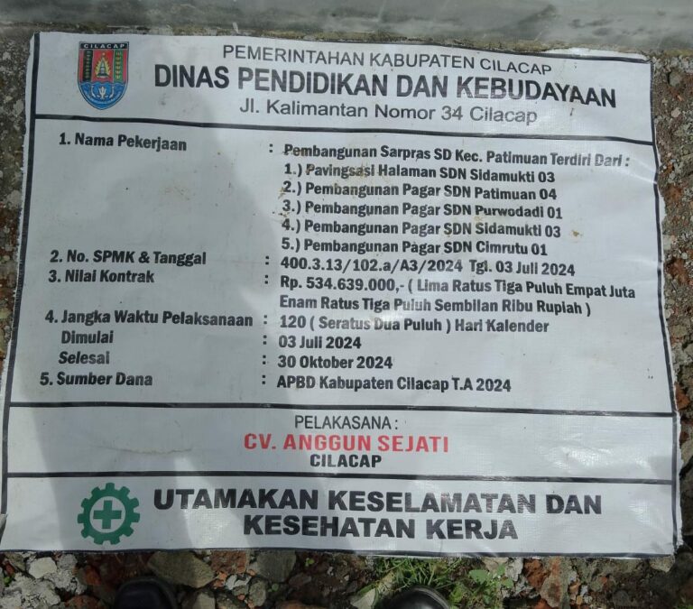 Cek Giro Bodong Rp500 Juta, Pemasok Material Proyek Sekolah di Cilacap Ancam Bongkar Bangunan!