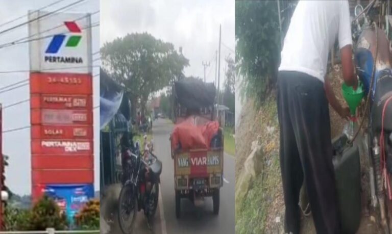 Terpantau Jelas SPBU 34.451.55 JLN Arjawiangun Gegesik Cirebon Ramai Pengepul Pertalit