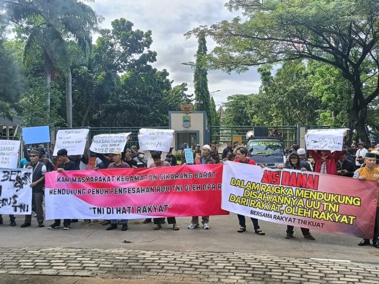 ‎Elemen Masyarakat Bekasi Dukung UU TNI Disahkan