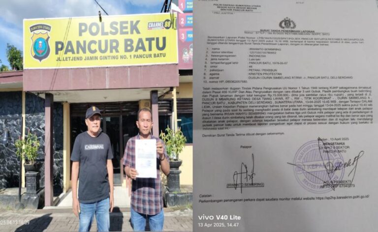 Bandar Judi Dan Narkoba Diduga Otak Dari Pembakaran Pondok Milik Pimred Media Liputan16.com di Pancur Batu