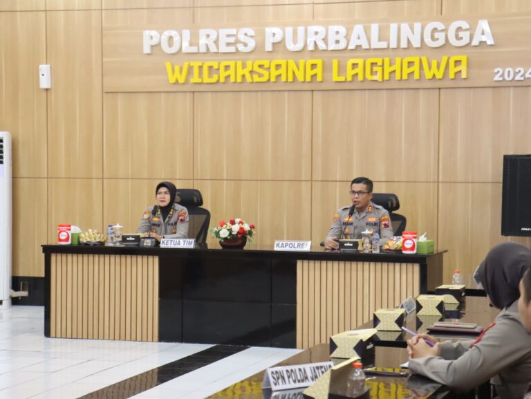 Biro Perencanaan Polda Jateng Gelar Penelitian di Polres Purbalingga