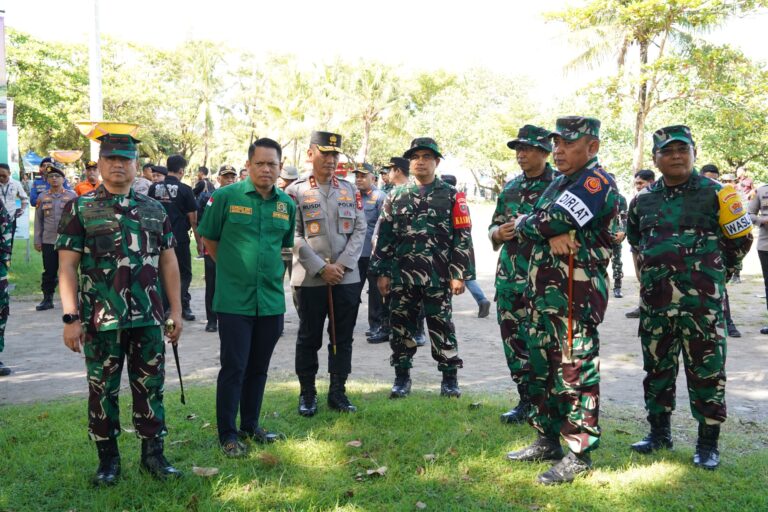 Danlanud Sultan Hasanuddin Tinjau Latihan Kesiapsiagaan Penanggulangan Bencana Alam di Wilayah Makassar