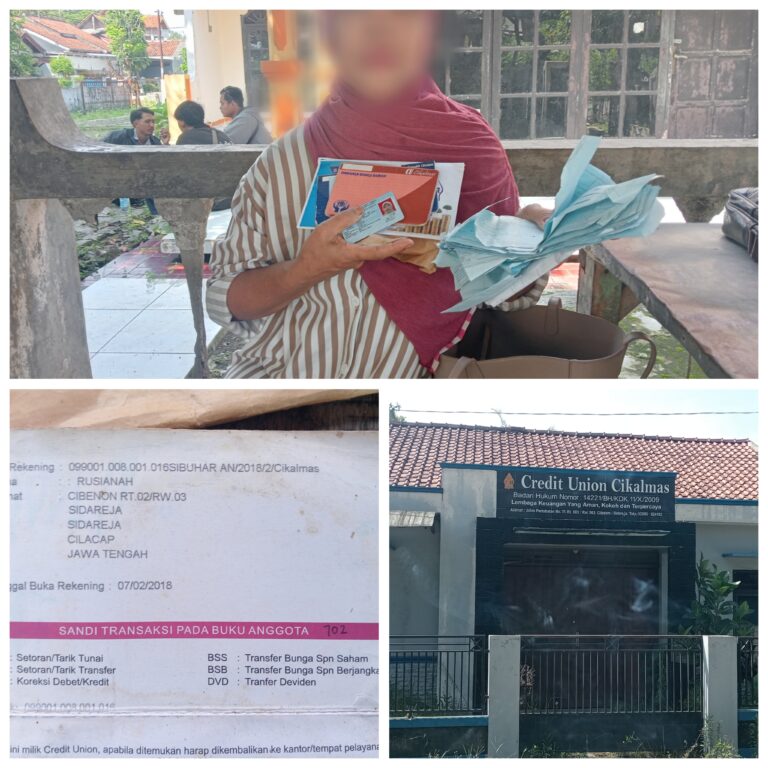 Info Mengejutkan Dari kepala Cabang, Atas Dugaan Penyimpangan di Balaik Koprari,Anggota CU Cikalmas Cilacap Dilanda kerugian Finansial.