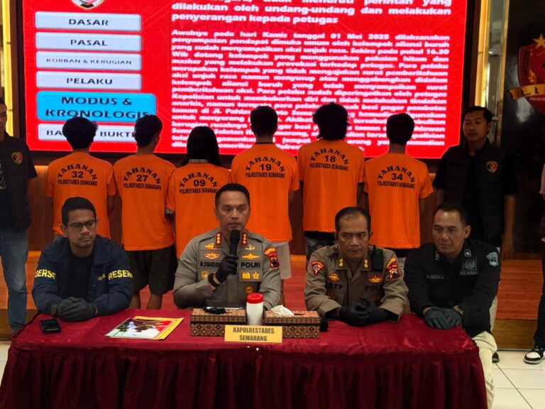 Polisi tetapkan 6 orang kelompok anarko sebagai tersangka dalam aksi mayday rusuh di Semarang