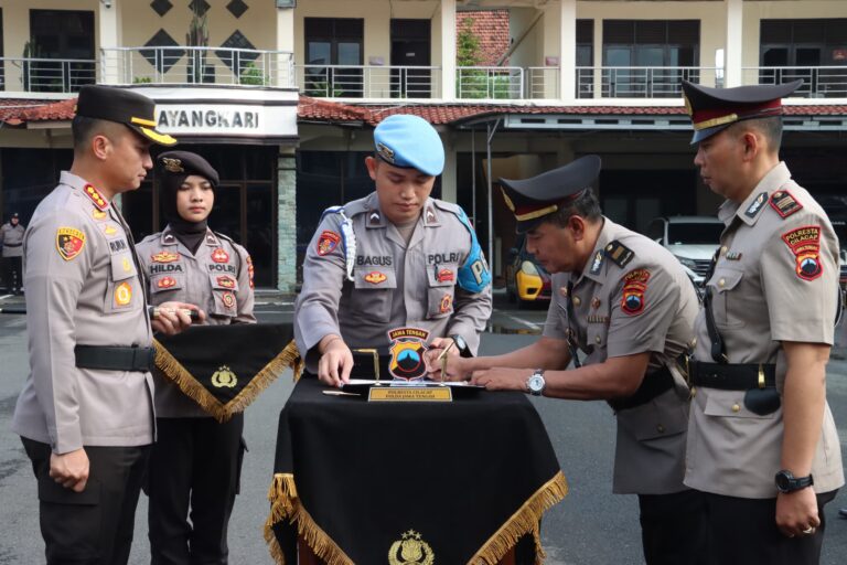 10 Kapolsek di Cilacap Mengalami Rotasi Jabatan