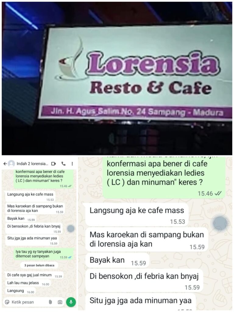 Diduga Masih Sediakan LC dan Miras, Cafe Lorensia Kembali Jadi Sorotan – Pemkab Sampang Diminta Tegas