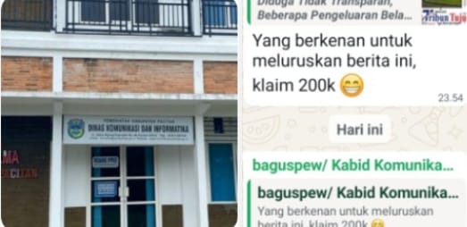 Beberapa Oknum Media Diduga Menerima Sejumlah Uang 200 Dari Dinas Kominfo Pacitan