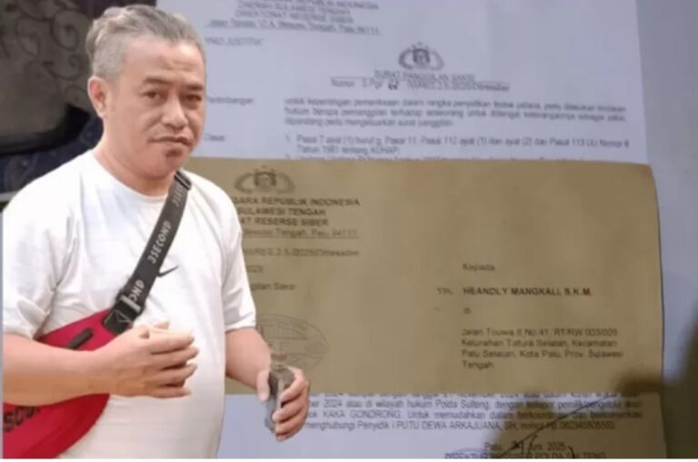 Represi Berkedok Hukum: Jurnalis Hendly Mangkali Dikriminalisasi, Demokrasi di Ujung Tanduk!