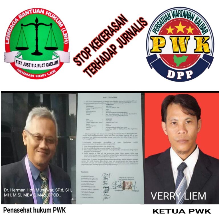 Diduga Terjadi Kekerasan Terhadap Perempuan dan Anak Di balik Intimidasi Terhadap Jurnalis di Sungai Ayak.