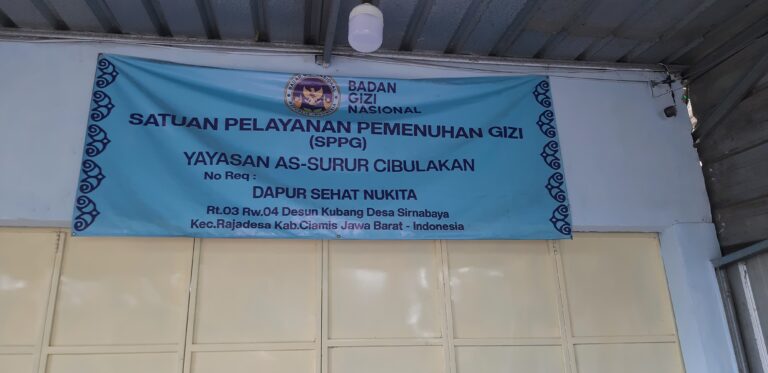 Penyajian makan bergizi gratis (MBG) yayasan AS -SURUR patut di pertanya kan