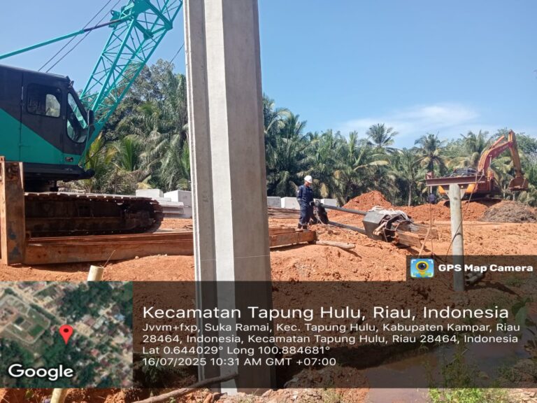 Aktvitas Proyek PT. APG West di Kampar Riau, Ganggu Kenyamanan dan Rumah Warga Rusak