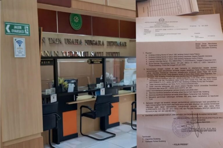Sertifikat 45 Hektar Dibatalkan PTUN, Tapi Pelaku Masih Bebas? Polres Buleleng Didesak Tegas!