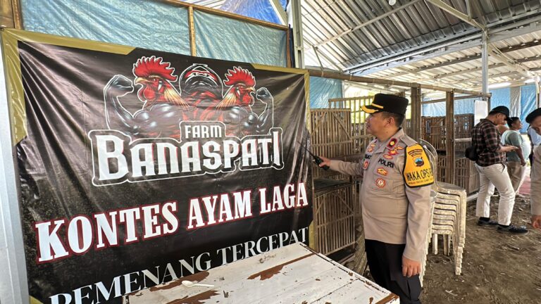 Tim Gabungan Datangi Lokasi Diduga Tempat Judi Sabung Ayam