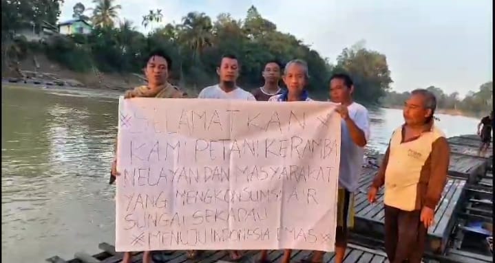 Petani Keramba Sekadau Menjerit Minta Perlindungan Presiden Prabowo dari Limbah Tambang Emas Ilegal