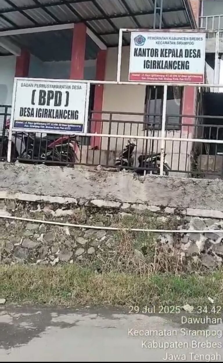 Bantuan Beras 20 Kg Di Desa Igir Klanceng Sirampog Brebes Di Duga Untuk Lahan Pungli Oleh Oknum Pemerintah Desa