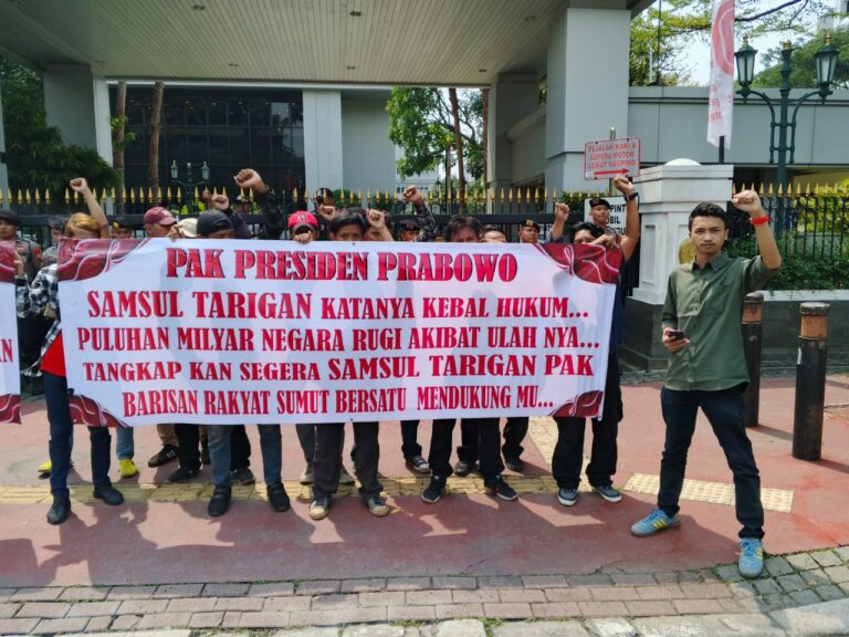 Aliansi Mahasiswa minta Presiden Prabowo Turun Tangan Eksekusi Samsul Tarigan