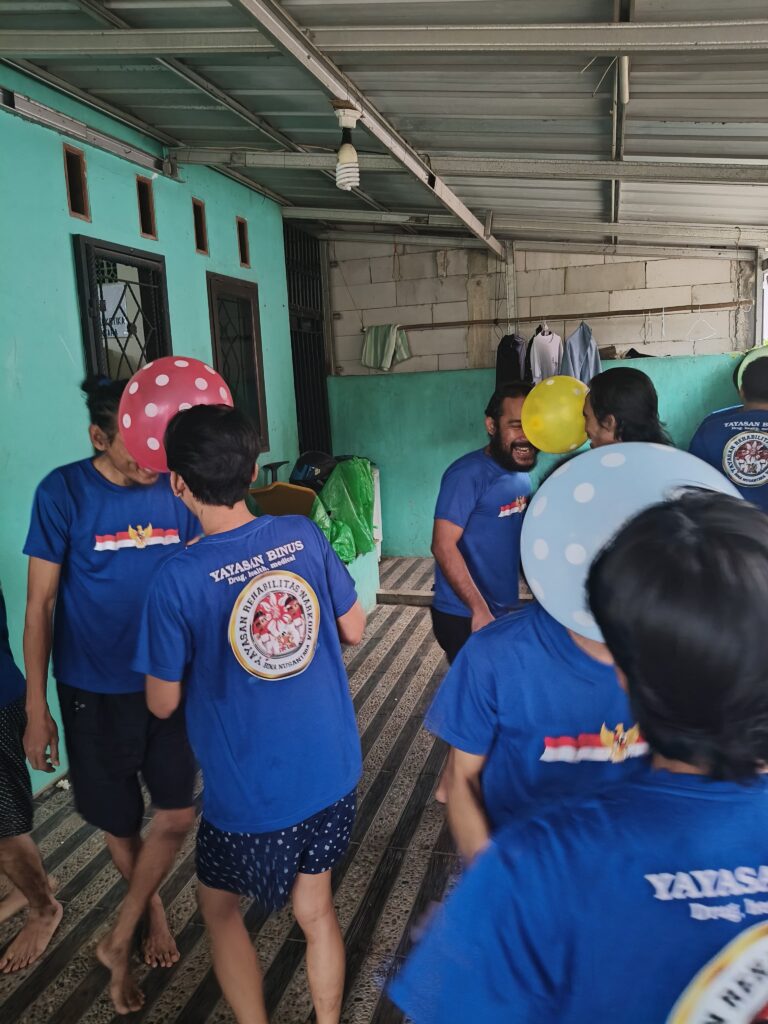 Yayasan Rehab Bina Nusantara Mengadakan lomba Untuk klien Pengguna Narkotika Dirumah Rehabilitasi YBN.