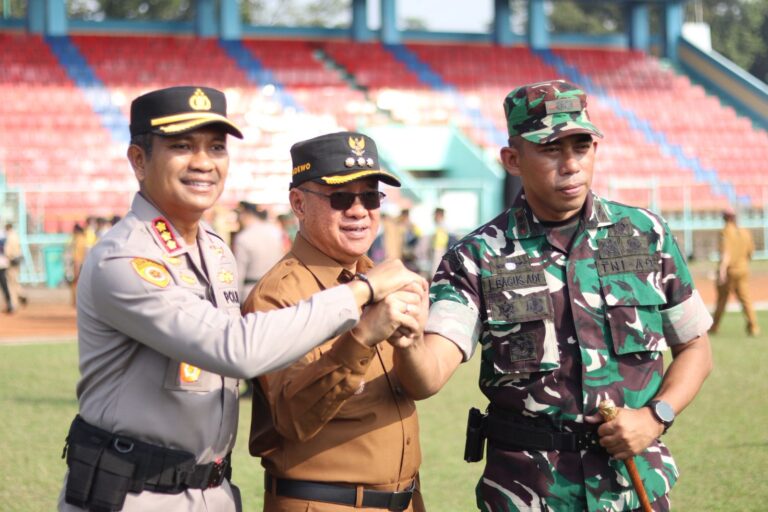 Kompak Jaga Kamtibmas: TNI, Polri Dan Pemkab Banyumas Gelar Apel 3 Pilar
