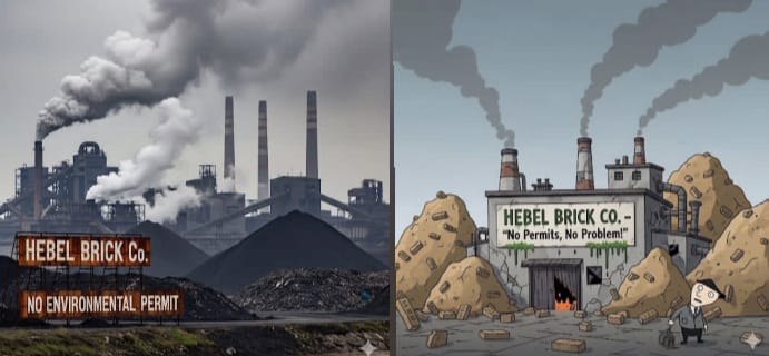 Pabrik Hebel di Rawalo Diduga Tak Kantongi Izin Lengkap dan Pencemaran Polusi Udara