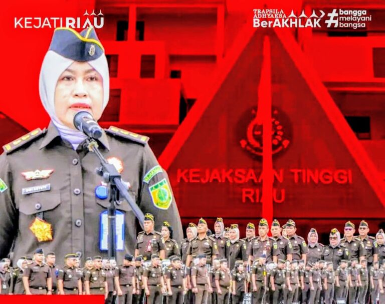 Aswas Kejati Riau Pimpin Apel Pagi, Tekankan Kepada Seluruh Pegawai Menjaga Integritas