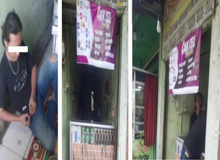 Toko Berkedok Counter HP di Cimanggis Diduga Jual Bebas Obat Keras Golongan G