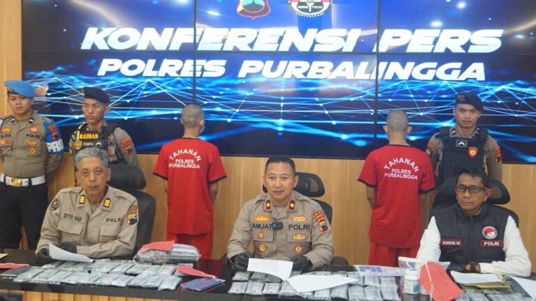 Polres Purbalingga Ringkus Dua Pengedar, 11.036 Butir Obat Terlarang Diamankan