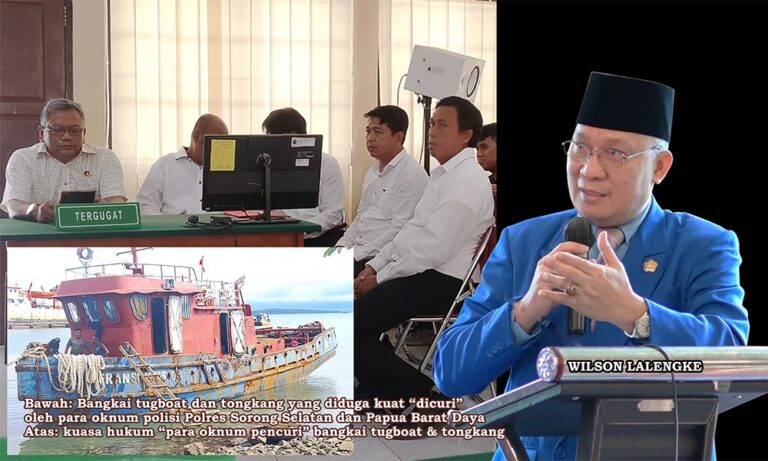 Terkait Gugatan Praperadilan terhadap Polisi di PN Sorong, Eksepsi Tergugat Ngawur bin Bungul