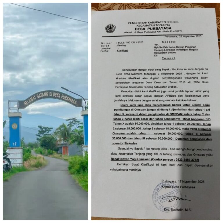 Kadus 2 Desa Purbayasa,Kecamatan Tonjong Klarifikasi Terkait Pemberitaan Sunat Anggaran RTLH