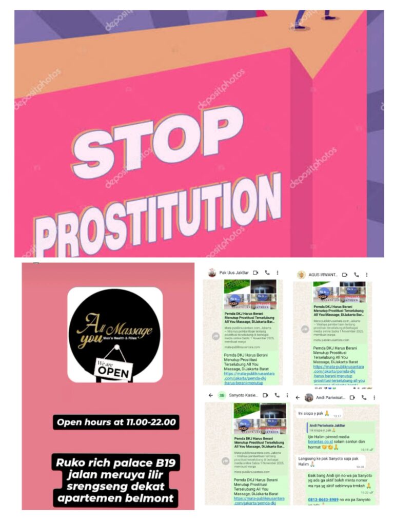 Pemkot Jakbar Tidak Mampu Menutup Prostitusi Terselubung All You Massage, Ada apa…???