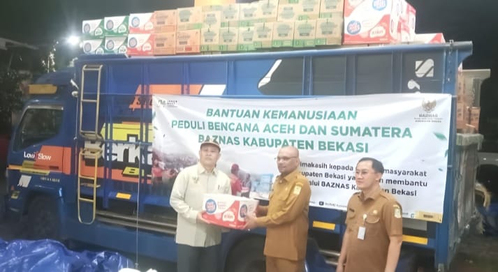 BAZNAS Kabupaten Bekasi dan Pemkab Bekasi Salurkan Bantuan Untuk Penyintas Bencana di Aceh dan Sumatera