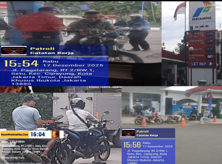 Mafia BBM Beraksi di SPBU 34.138.05 Cipayung Terang-terangan, Modus Motor Thunder Bolak-balik diduga dibiarkan