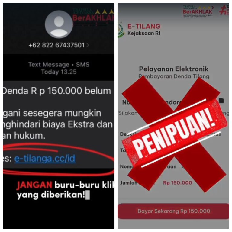 Perkembangan Terkait Penanganan Modus Penipuan Pembayaran Denda Tilang Mengatasnamakan Kejaksaan