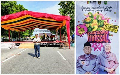 Ribuan Perempuan Menari Zapin di Jantung Kota Pekanbaru, Sabam Tanjung: Ini Gerakan Budaya, Bukan Sekadar Pertunjukan