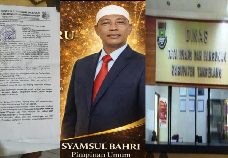 Proyek Siluman DTRB Kabupaten Tangerang : Dana Rakyat di korupsi, Aturan Hukum jadi Mainan!