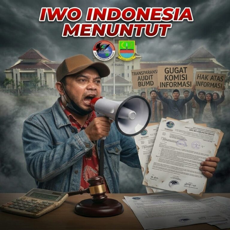 Bungkamnya Plt Bupati Audit BUMD Cuma Fiktif, IWOI Kabupaten Bekasi Layangkan Somasi.