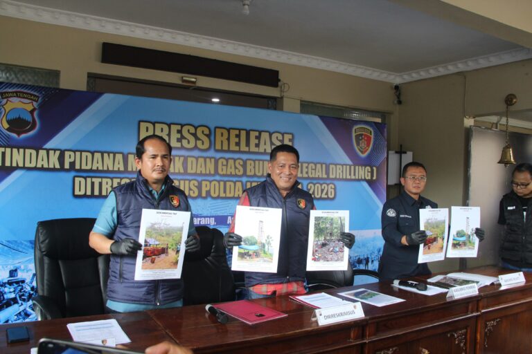 Polda Jateng Bongkar  Pengeboran Minyak Ilegal, Tiga Tersangka Diamankan
