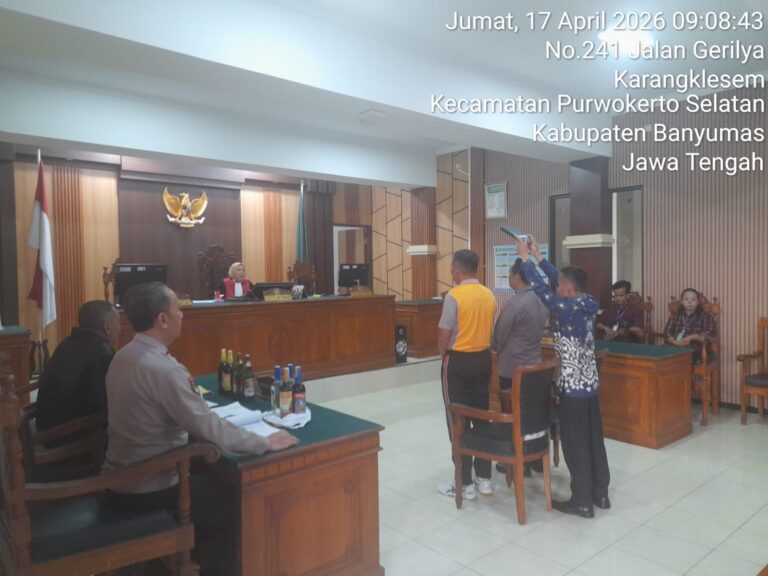 Melalui Sidang Tipiring, Polresta Banyumas Tindak Tegas Penjual Miras Ilegal
