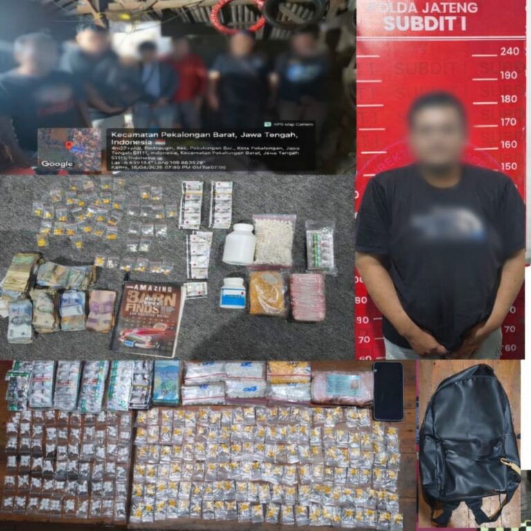 Jaringan Obat Terlarang Terungkap di Pekalongan, Ditresnarkoba Tangkap Pelaku dan Ribuan Pil