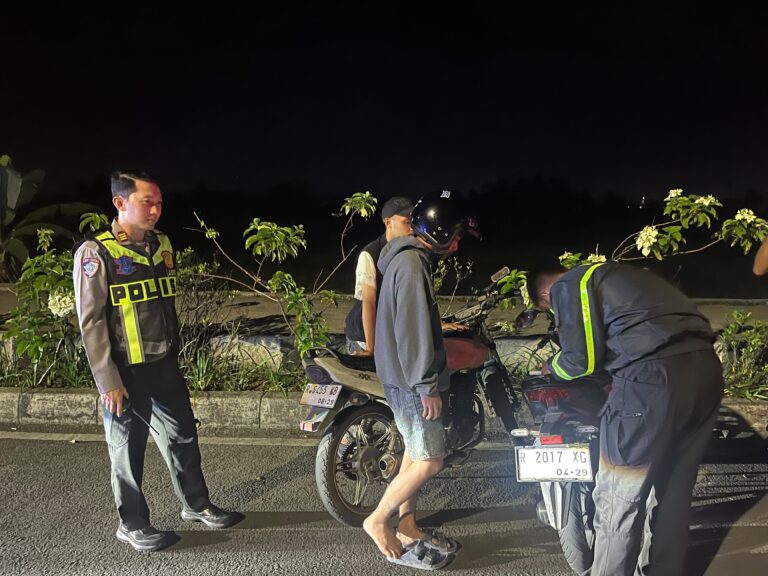 Patroli Malam Polisi Banyumas Sikat Balap Liar dan knalpot bronk, 47 Pelanggar Ditindak