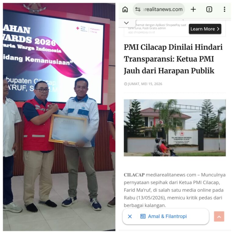 Ada Apa Dengan PMI Cilacap, Diduga Seolah Pecah Belah Media.